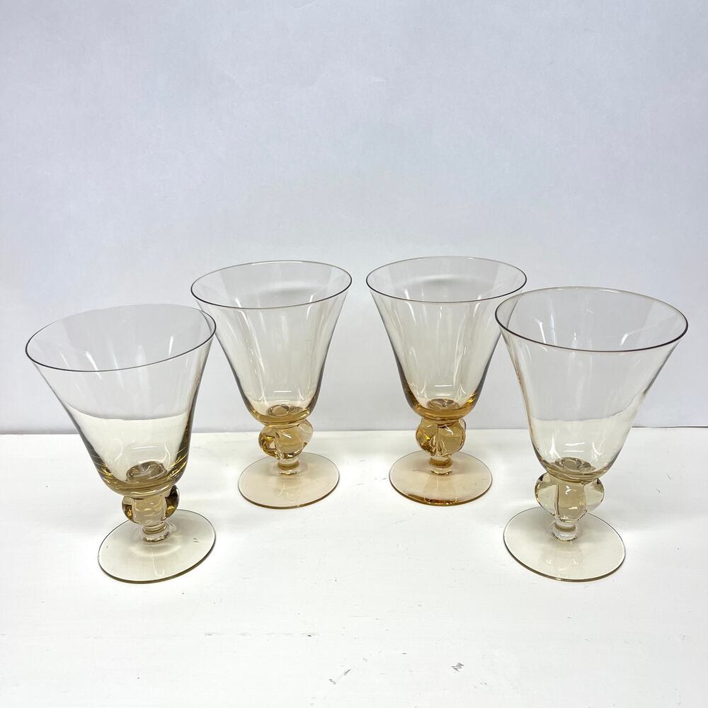 Sweden Gulli Water Wine Glasses Siegfrid Ståhl for Skruf Glasbruk